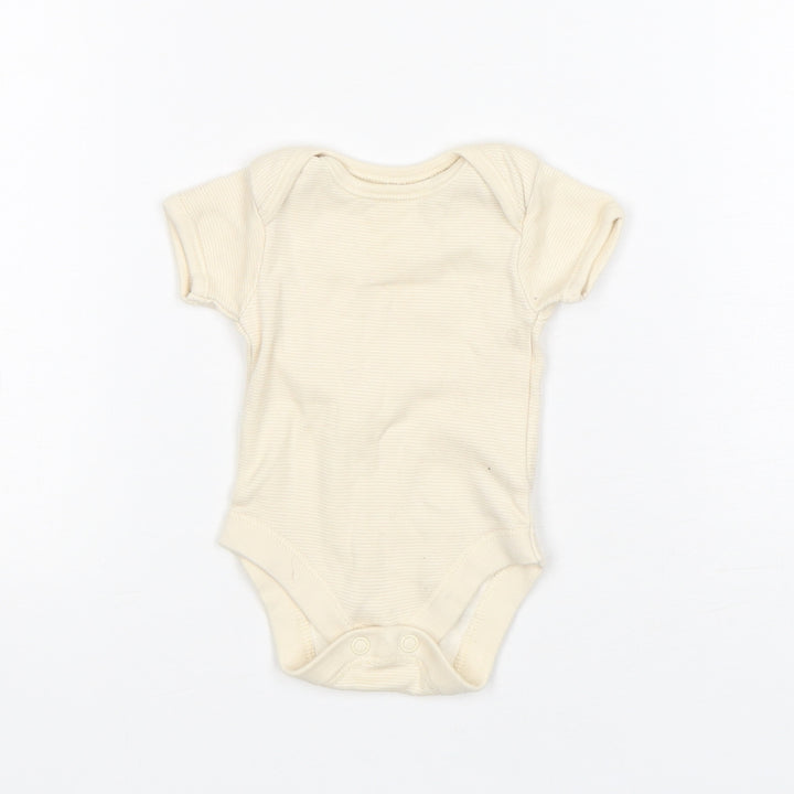 George Baby Beige Cotton Leotard One-Piece Size Newborn