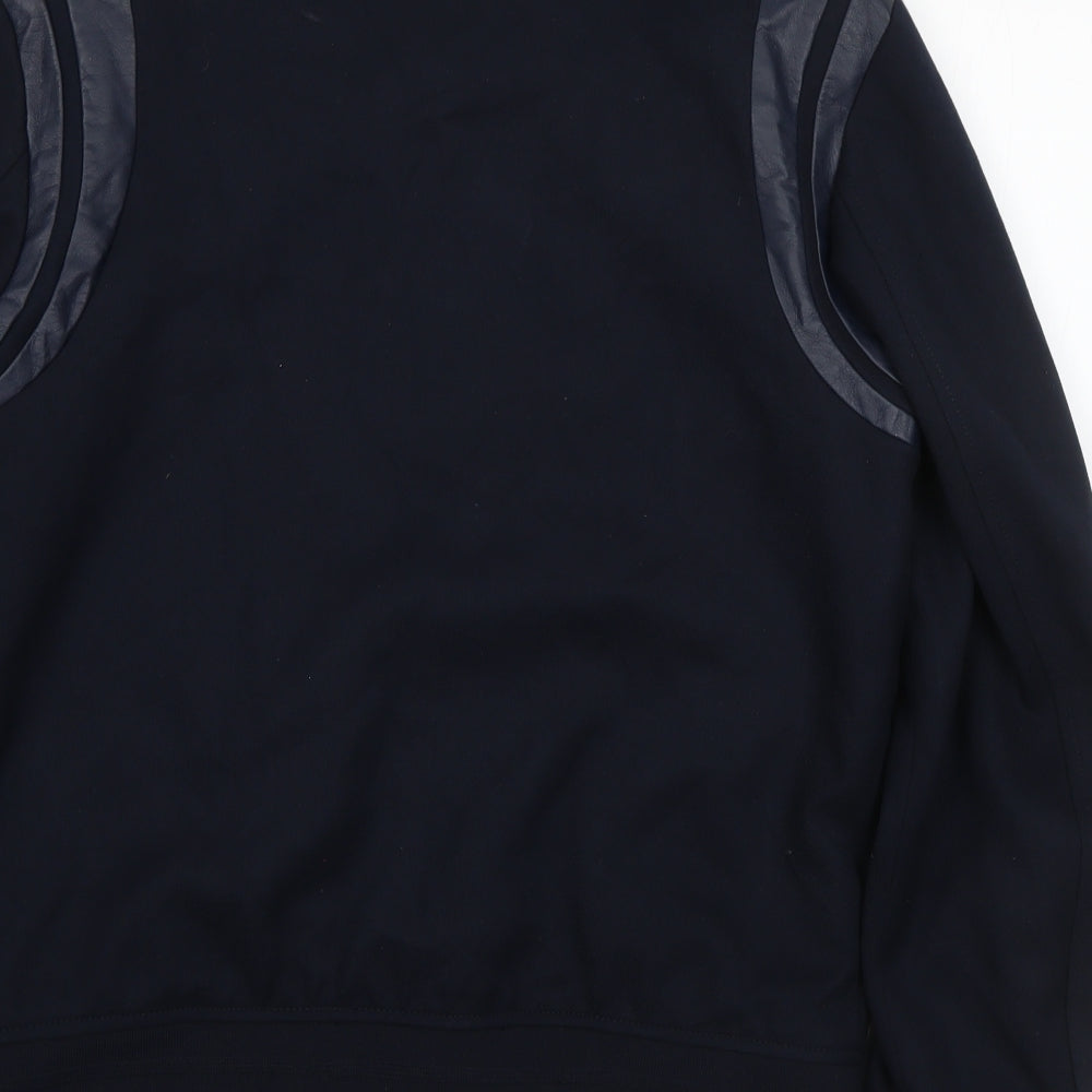 H&M Womens Blue   Varsity Jacket Jacket Size M  Zip