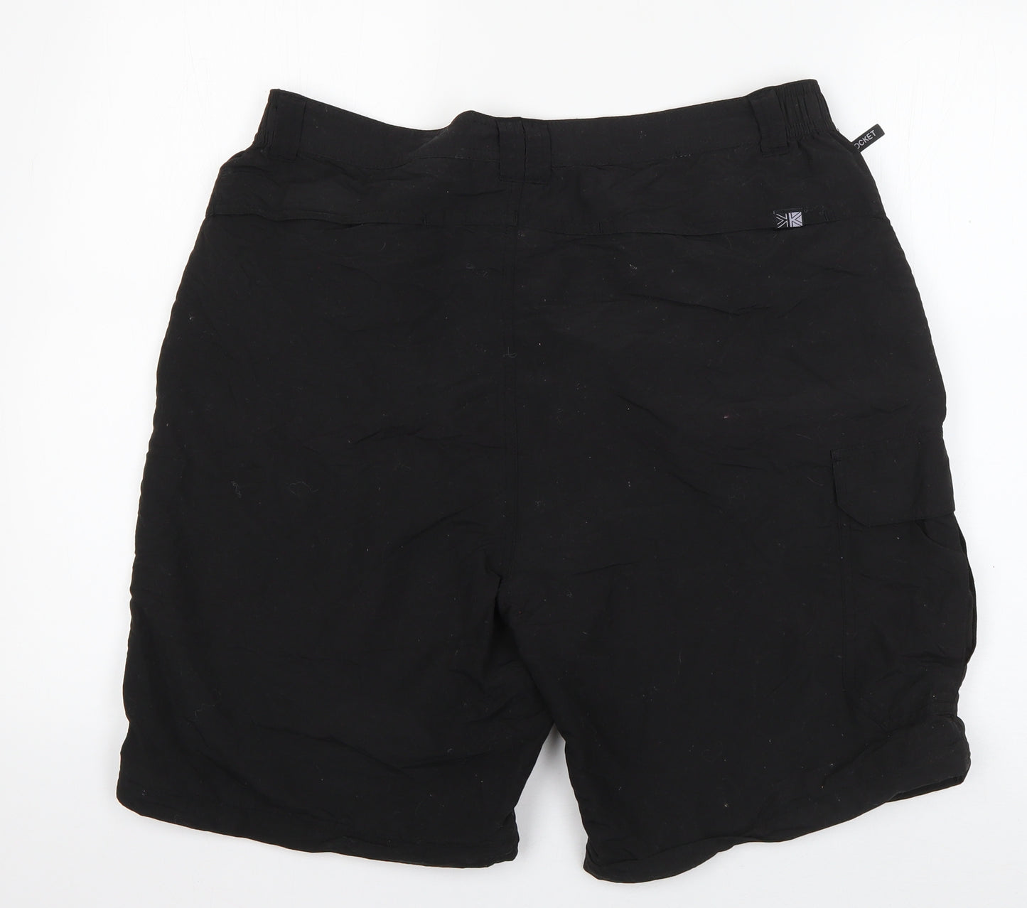 Karrimor Mens Black  Nylon Sweat Shorts Size L L9 in Regular Zip