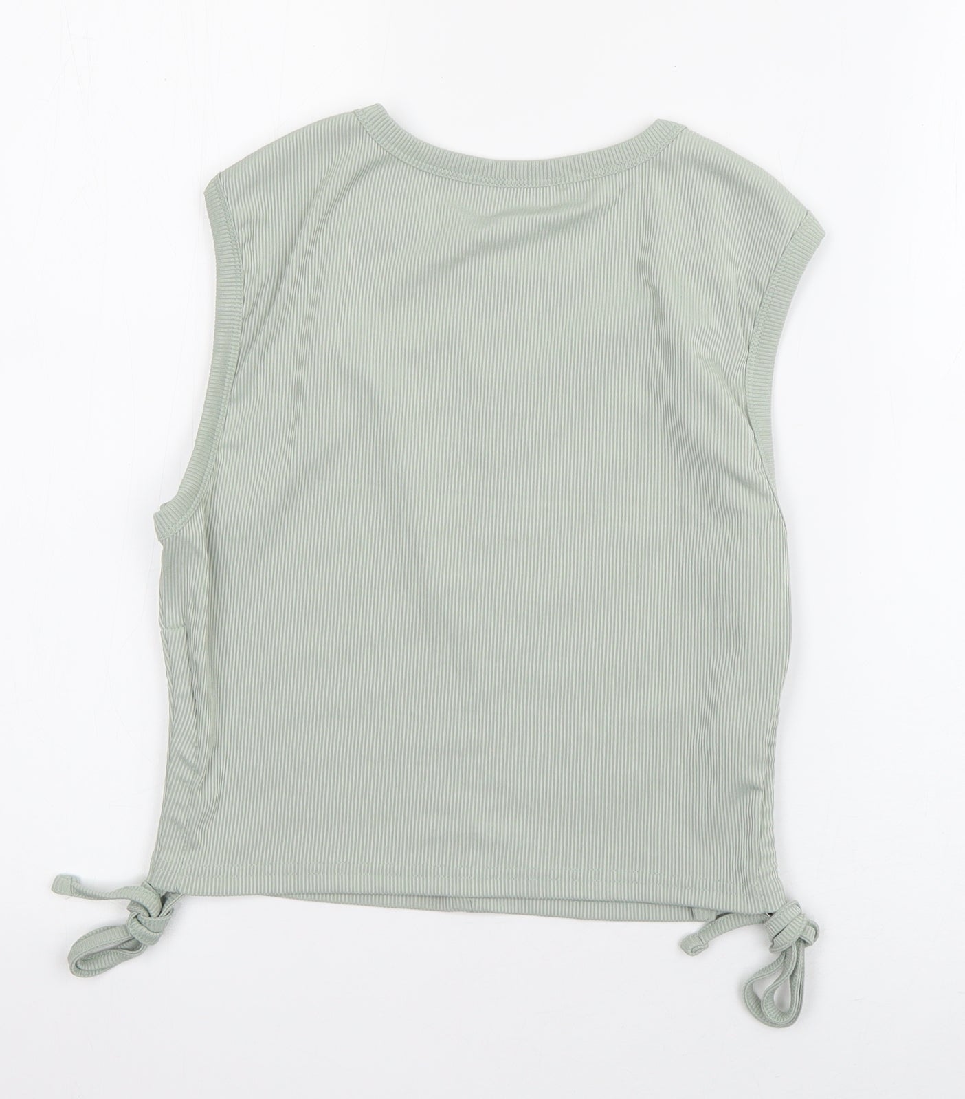 SheIn Womens Green  Polyester Basic Tank Size M Round Neck