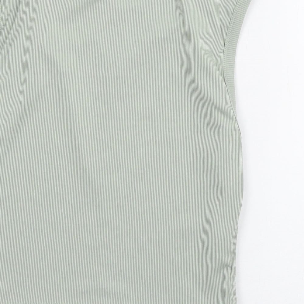 SheIn Womens Green  Polyester Basic Tank Size M Round Neck