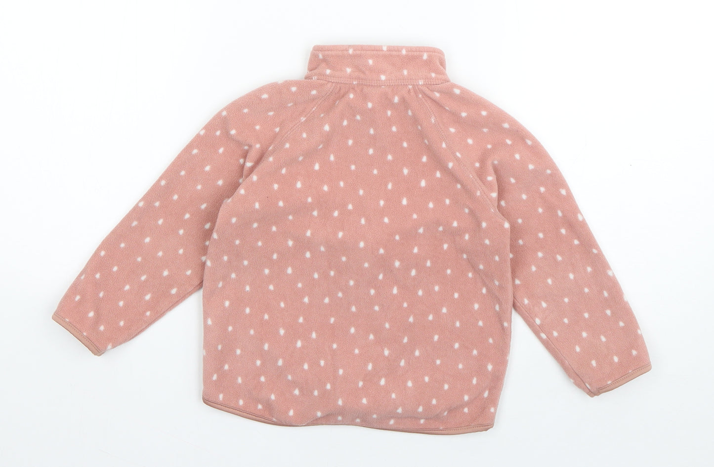 H&M Girls Pink Polka Dot  Jacket  Size 2 Years  Zip