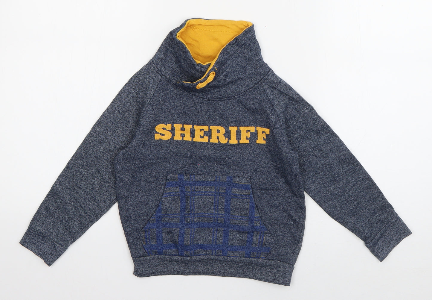 PEP & CO Boys Blue  Cotton Pullover Sweatshirt Size 4-5 Years  Pullover - Sheriff