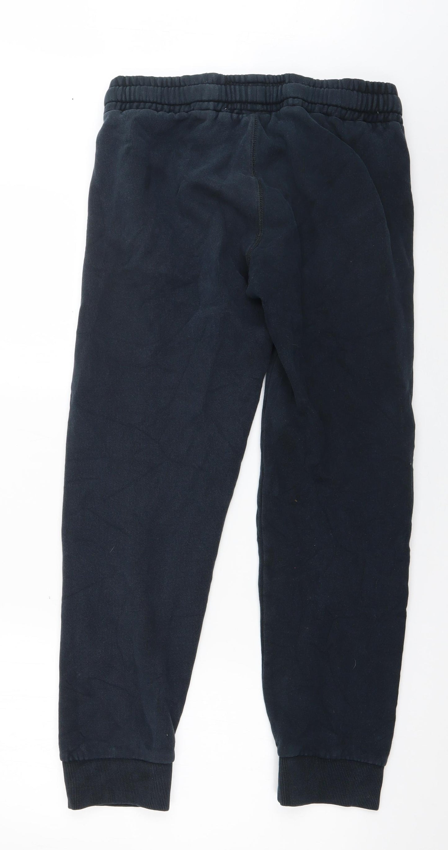 Superdry Mens Blue  Cotton Jogger Trousers Size S L26 in Regular Drawstring
