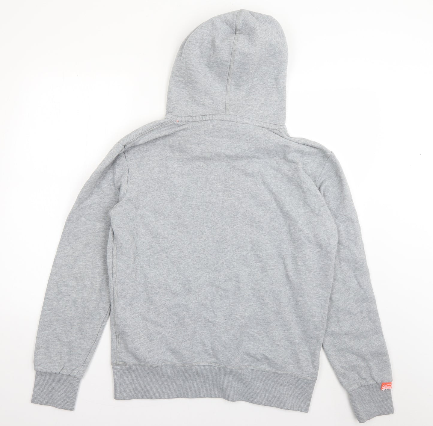 Superdry Mens Grey  Cotton Pullover Hoodie Size L