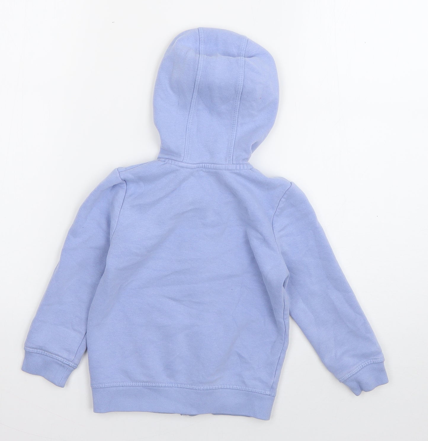 George Girls Blue  Polyester Full Zip Hoodie Size 2-3 Years  Zip
