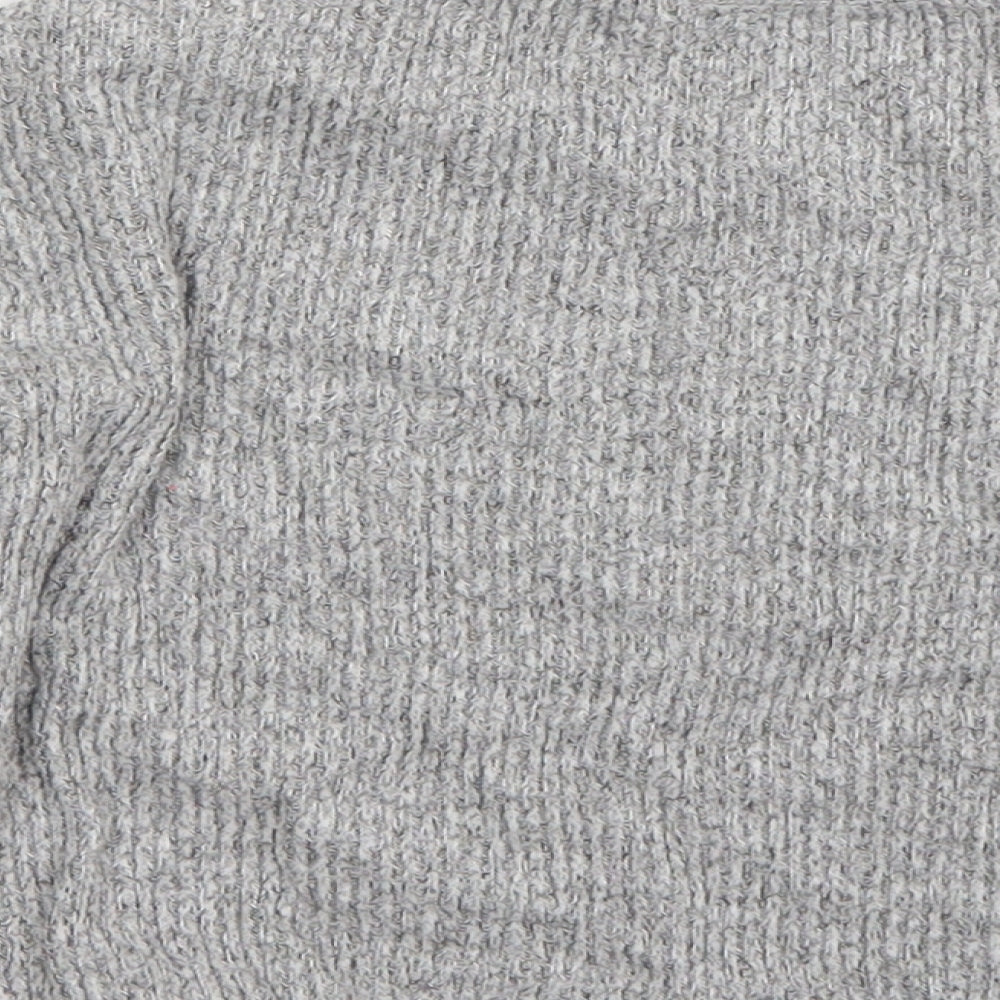 TU Girls Grey  Viscose Basic T-Shirt Size 2-3 Years Round Neck Pullover - Hot Cocoa