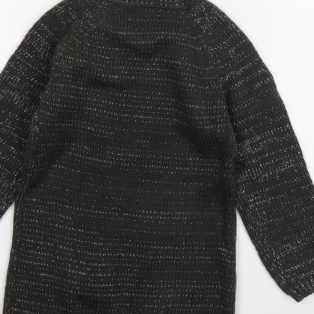Primark Girls Grey  Acrylic Jumper Dress  Size 2-3 Years  Round Neck Pullover - Polar Bear