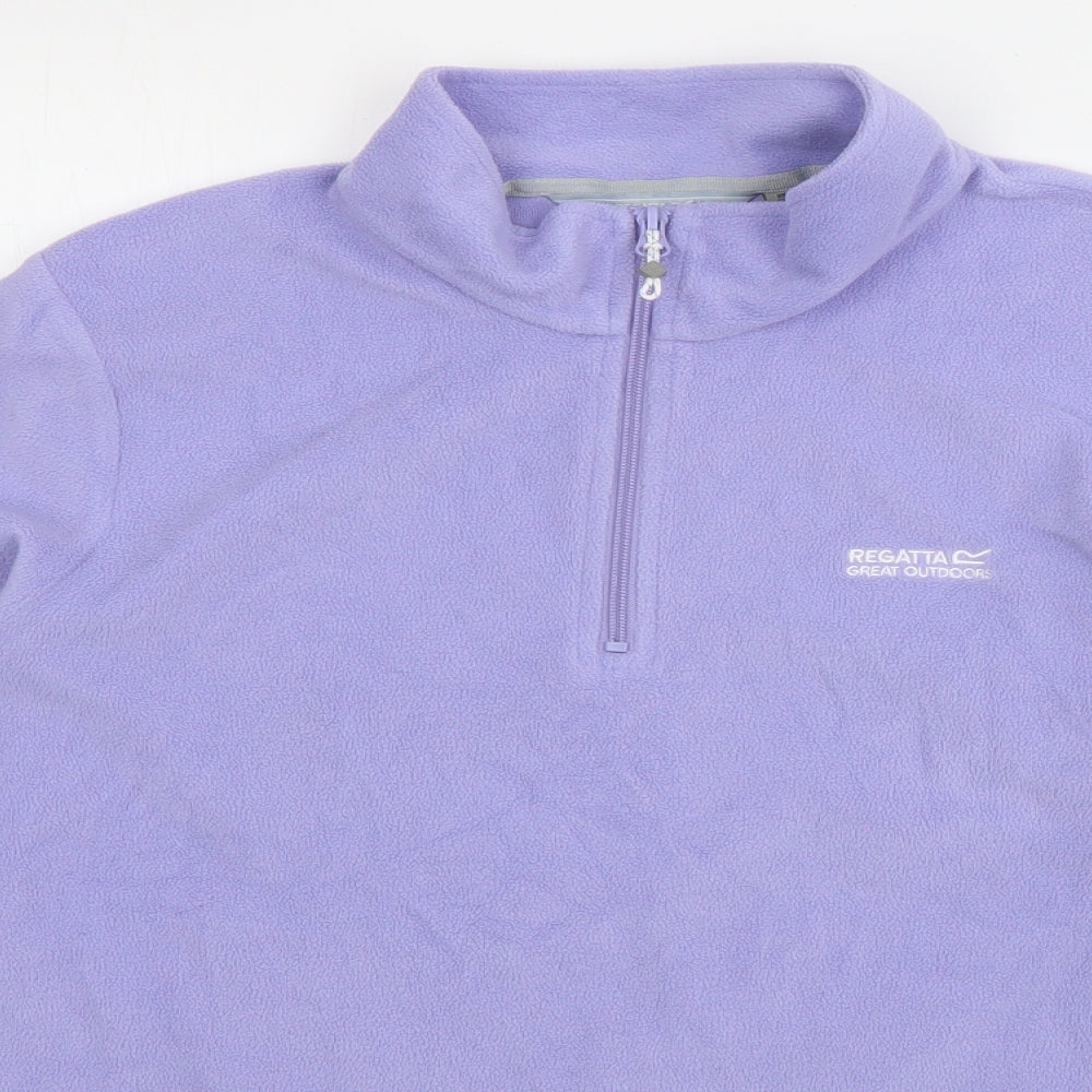 Regatta Womens Purple  Polyester Pullover Sweatshirt Size 16  Pullover