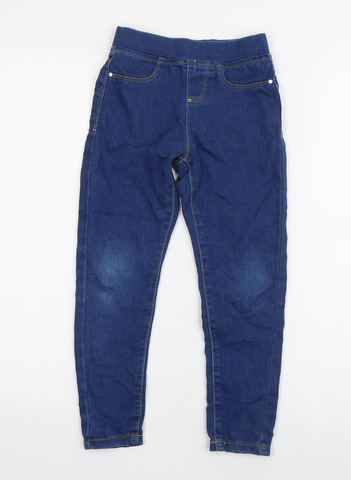 PEP & CO Girls Blue  Cotton Jegging Jeans Size 5-6 Years  Regular