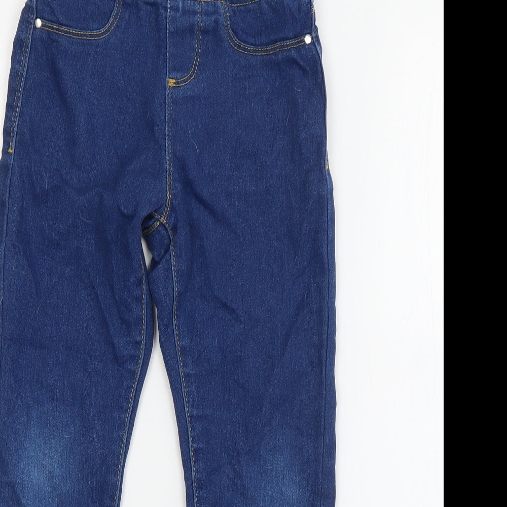 PEP & CO Girls Blue  Cotton Jegging Jeans Size 5-6 Years  Regular