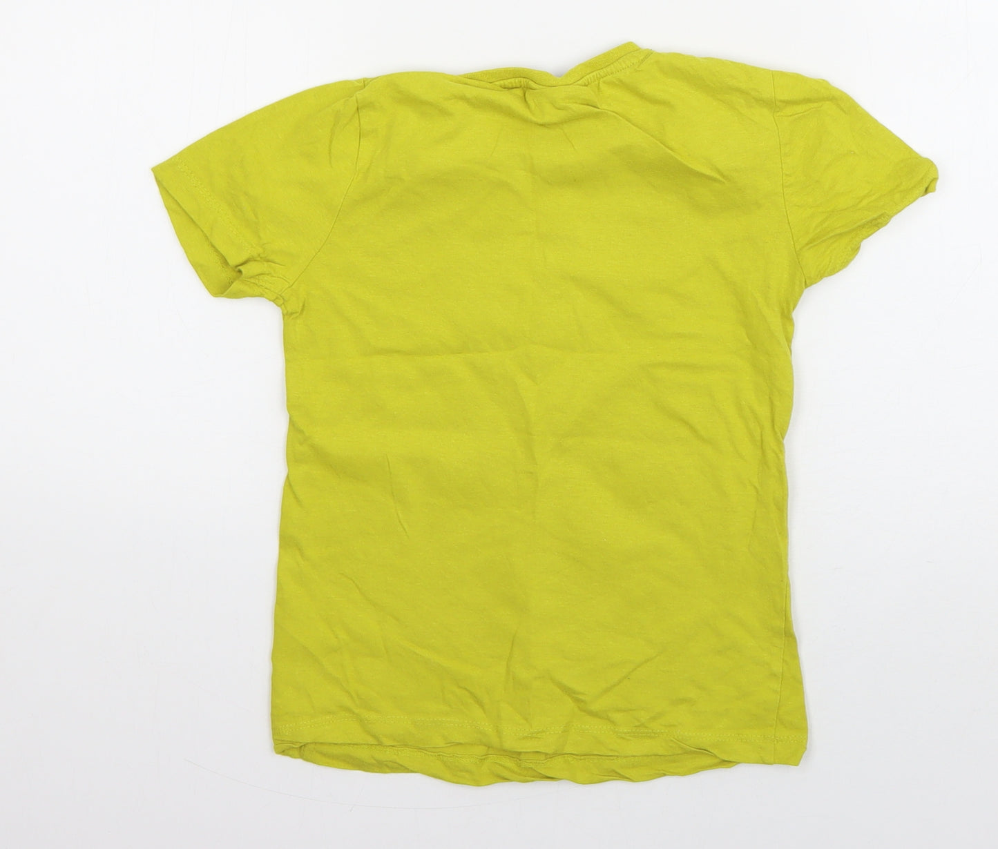 Star Wars Boys Green  Cotton Basic T-Shirt Size 9 Years Round Neck Pullover - Yoda