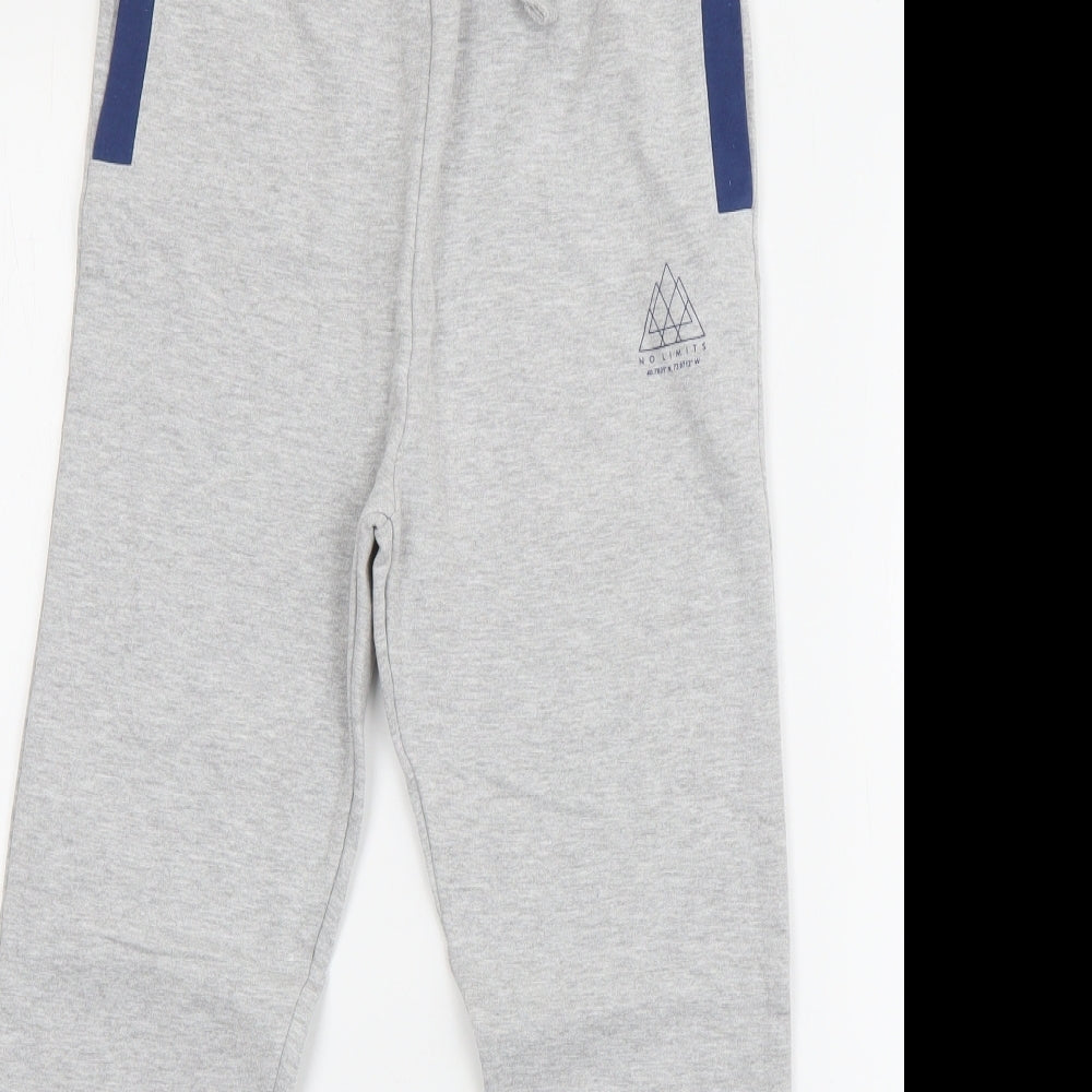Studio Boys Grey  Cotton Jogger Trousers Size 10-11 Years  Regular Drawstring