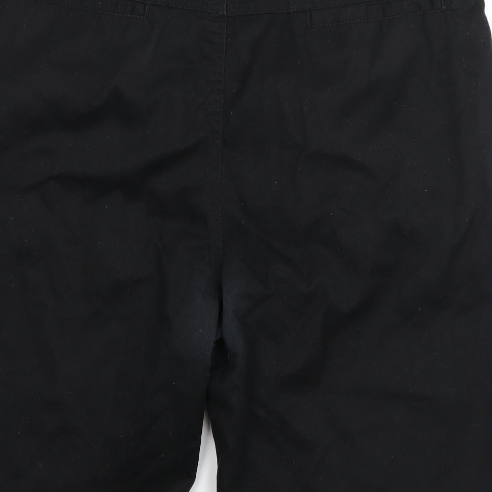 RAM Mens Black  Cotton Bermuda Shorts Size L L11 in Regular Button