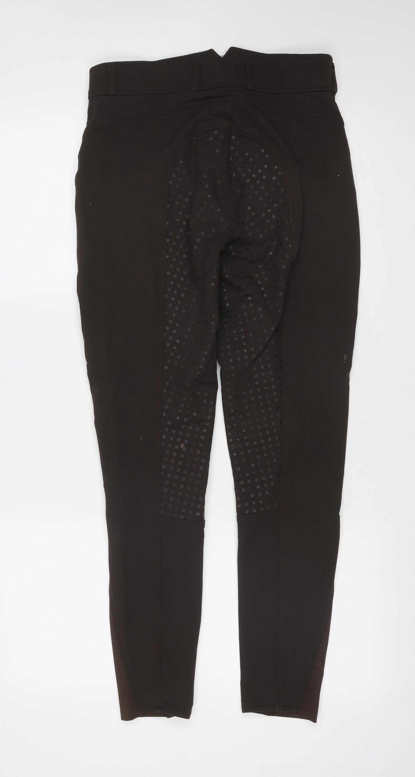 Mantar Womens Brown  Polyamide Trousers  Size 10 L29 in Regular Zip - horse riding