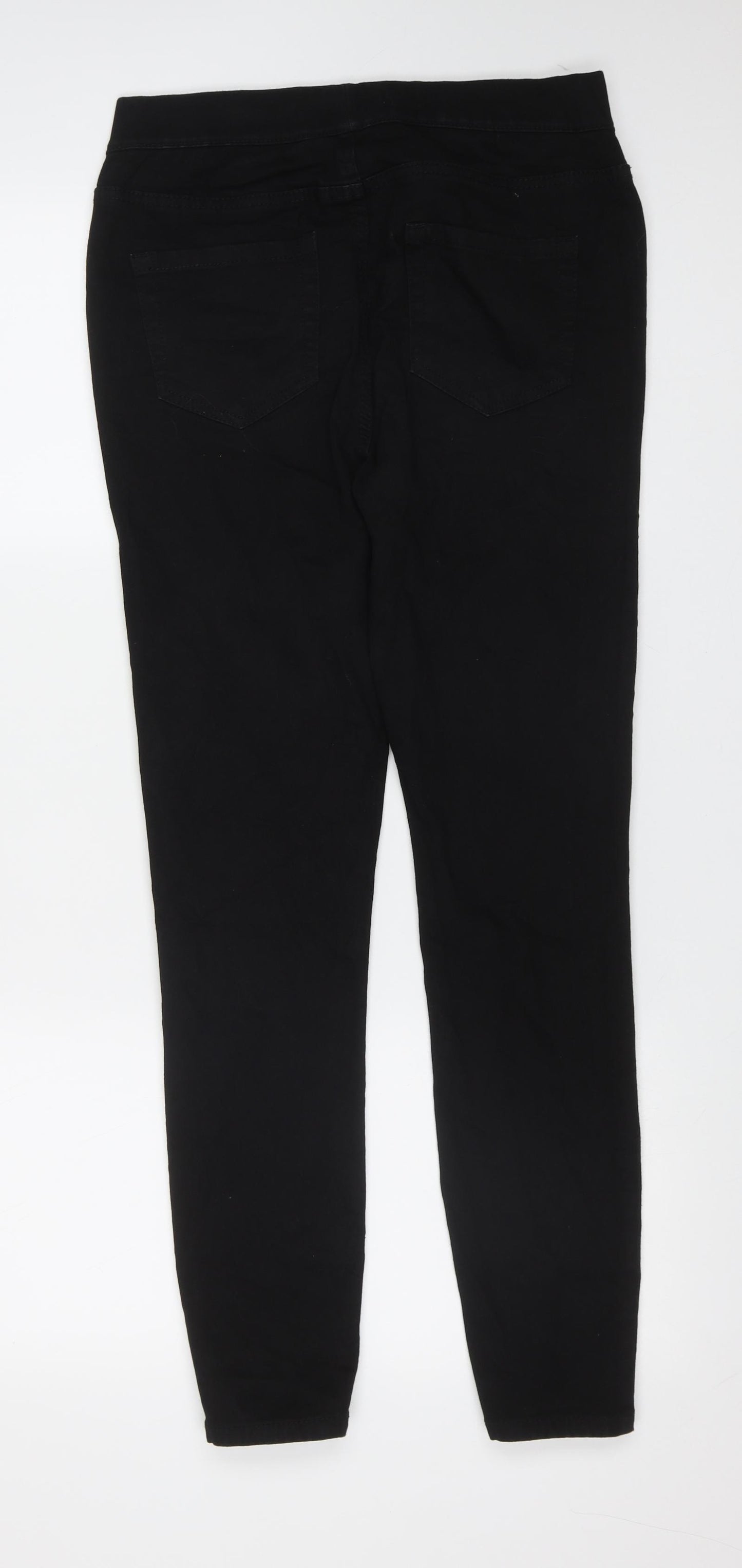 George Womens Black  Cotton Jegging Jeans Size 10 L28 in Extra-Slim