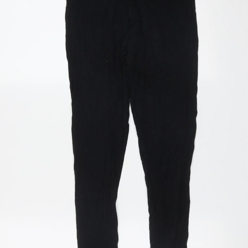 NEXT Womens Black  Viscose Carrot Leggings Size 12 L26 in