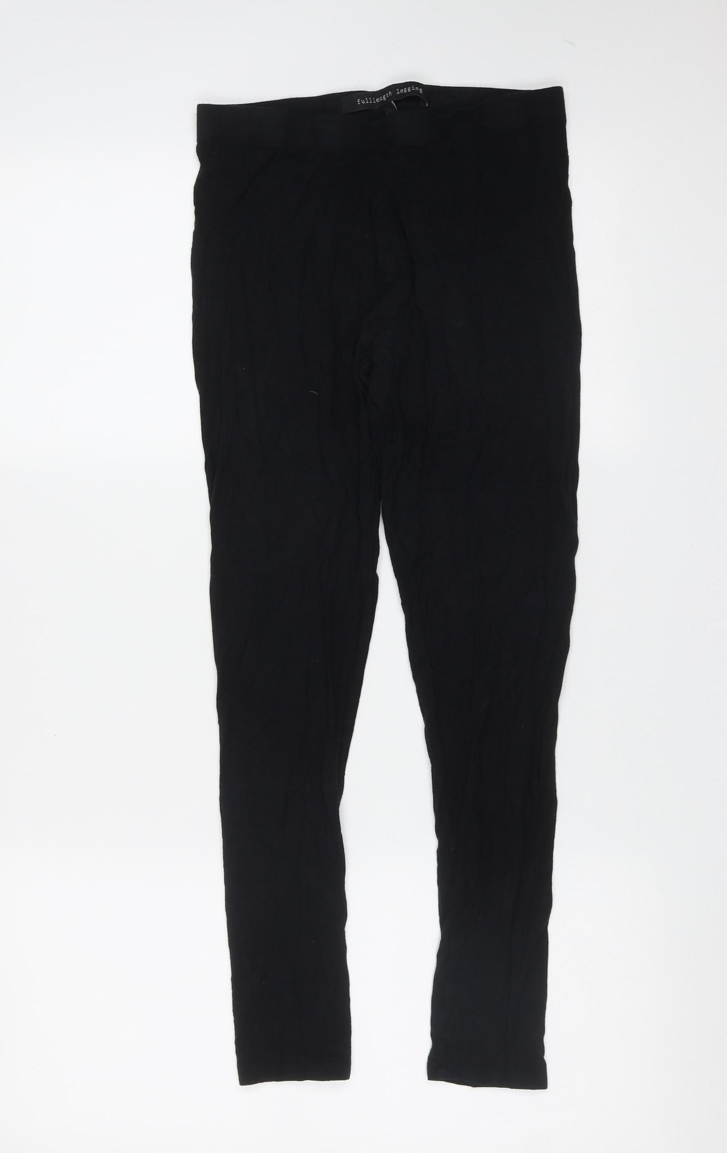 NEXT Womens Black  Viscose Carrot Leggings Size 12 L26 in