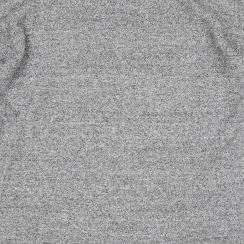 New Look Womens Grey Round Neck  Viscose Pullover Jumper Size M