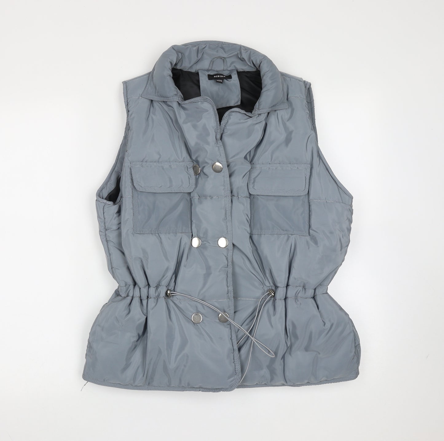 RISING Womens Grey   Gilet Jacket Size XS  Zip - Blue Grey