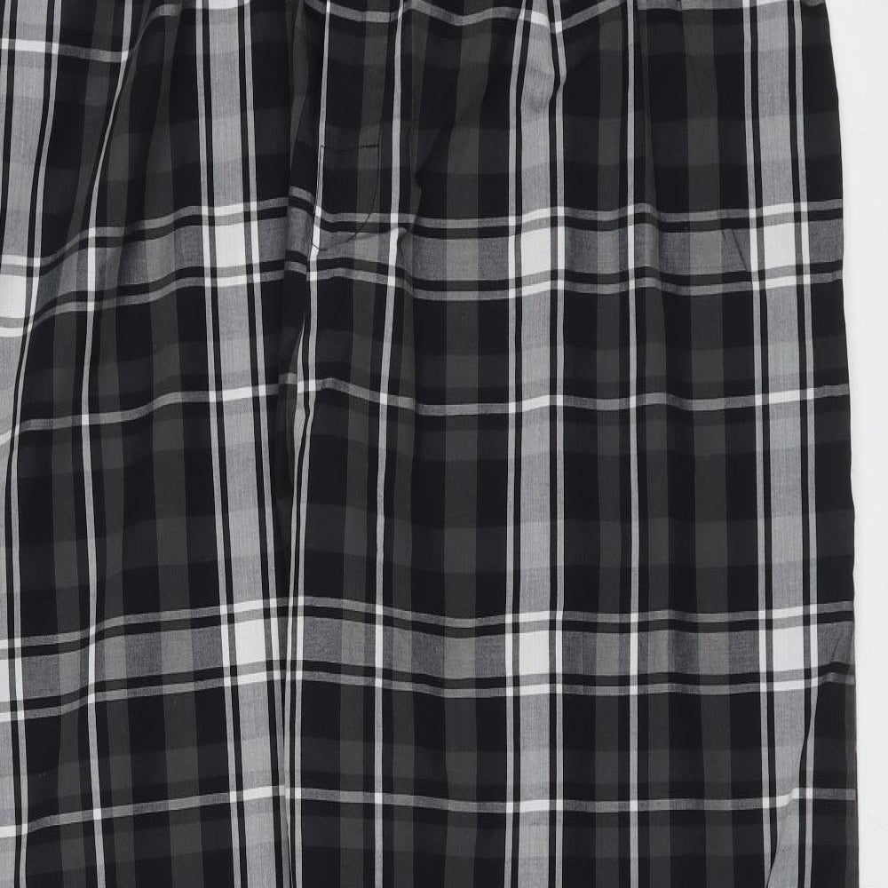 George Mens Black Check Cotton  Pyjama Pants Size XL