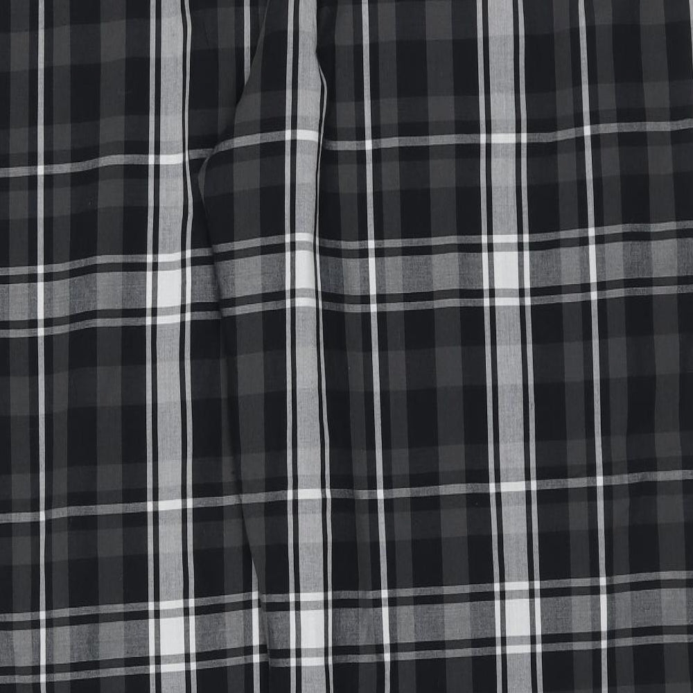 George Mens Black Check Cotton  Pyjama Pants Size XL