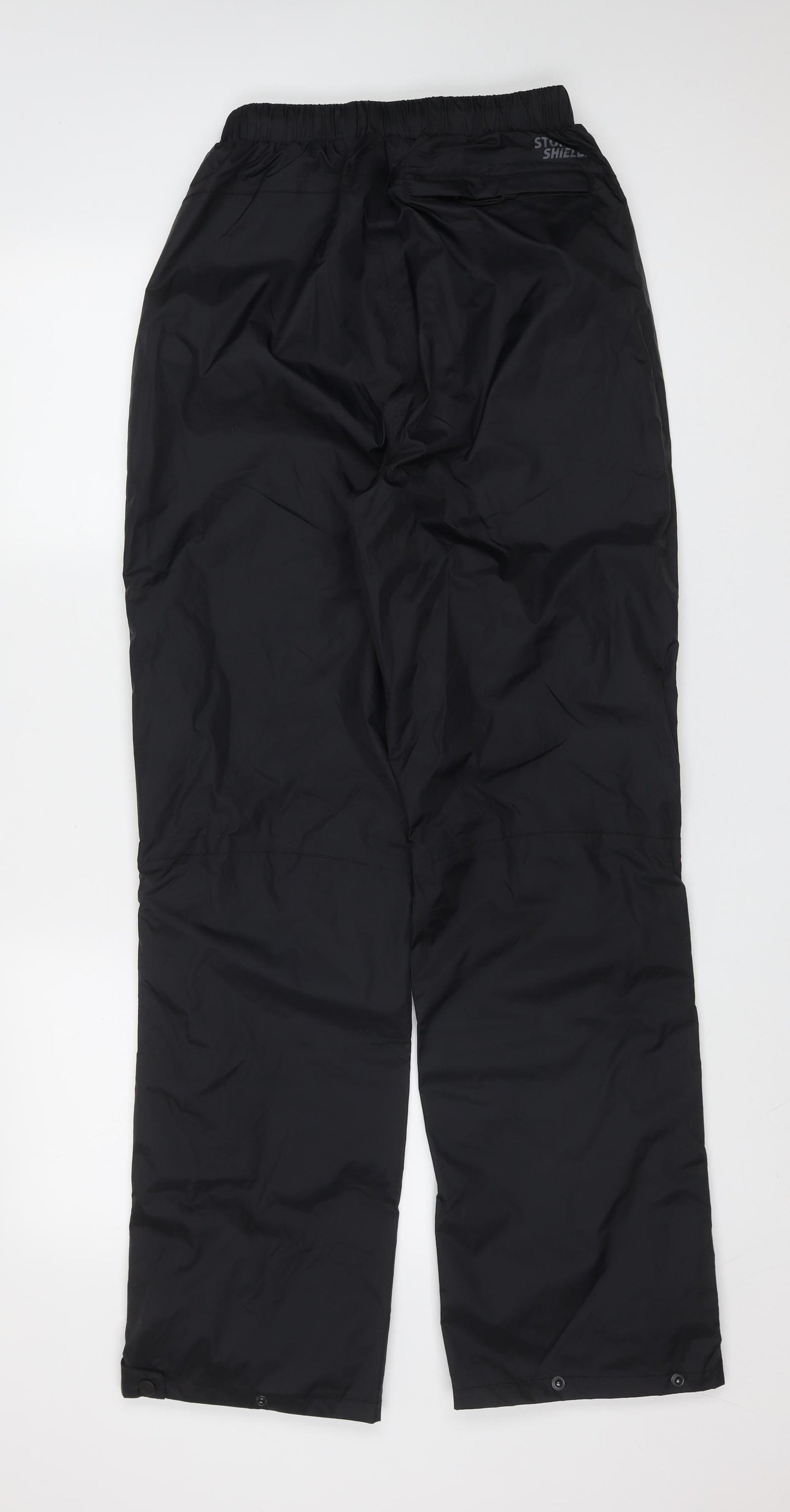 Peter Storm Mens Black  Polyamide  Trousers Size XS L31 in Regular Drawstring