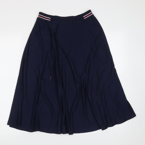 Marks and Spencer Womens Blue  Polyester A-Line Skirt Size 10