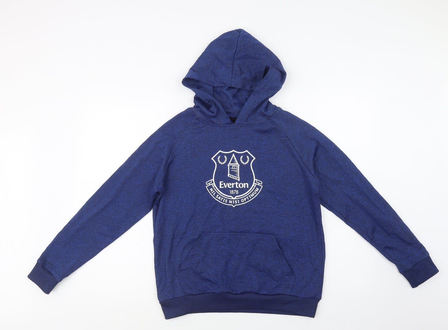 Everton FC Boys Blue  Polyester Pullover Hoodie Size 12-13 Years