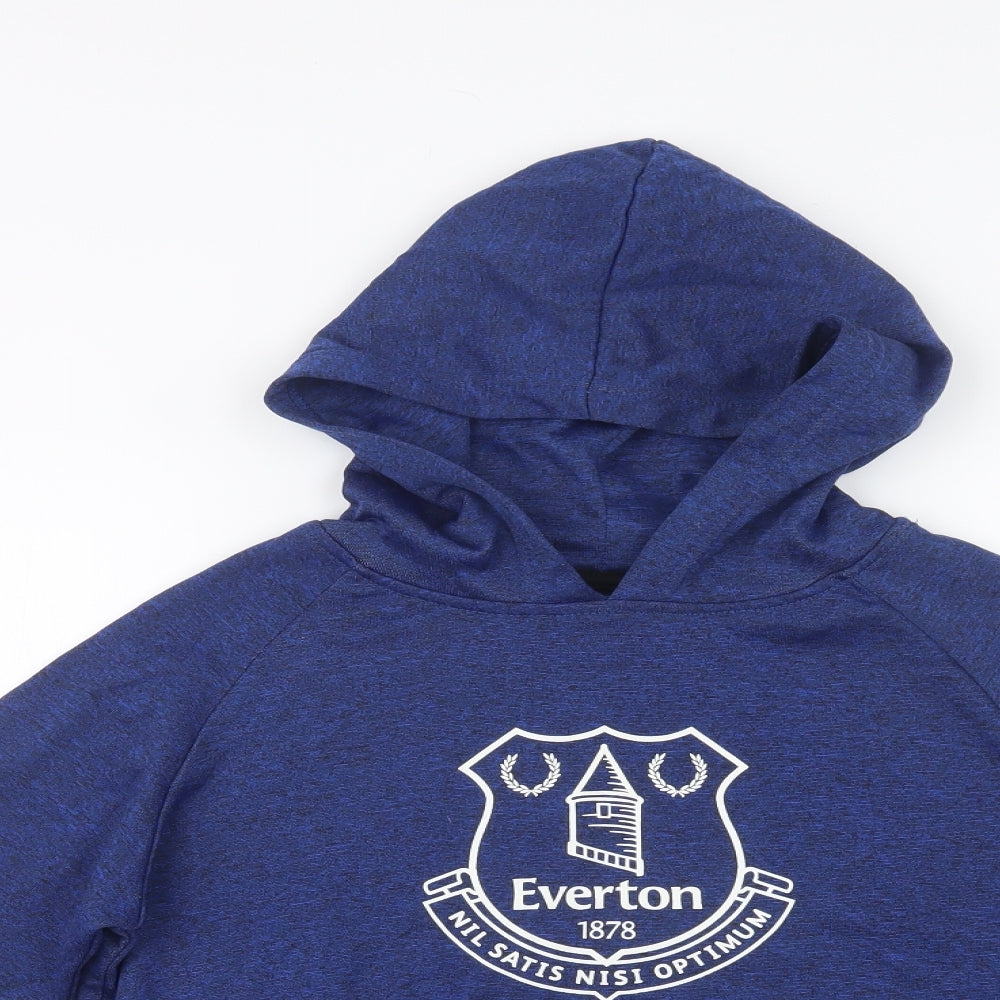 Everton FC Boys Blue  Polyester Pullover Hoodie Size 12-13 Years