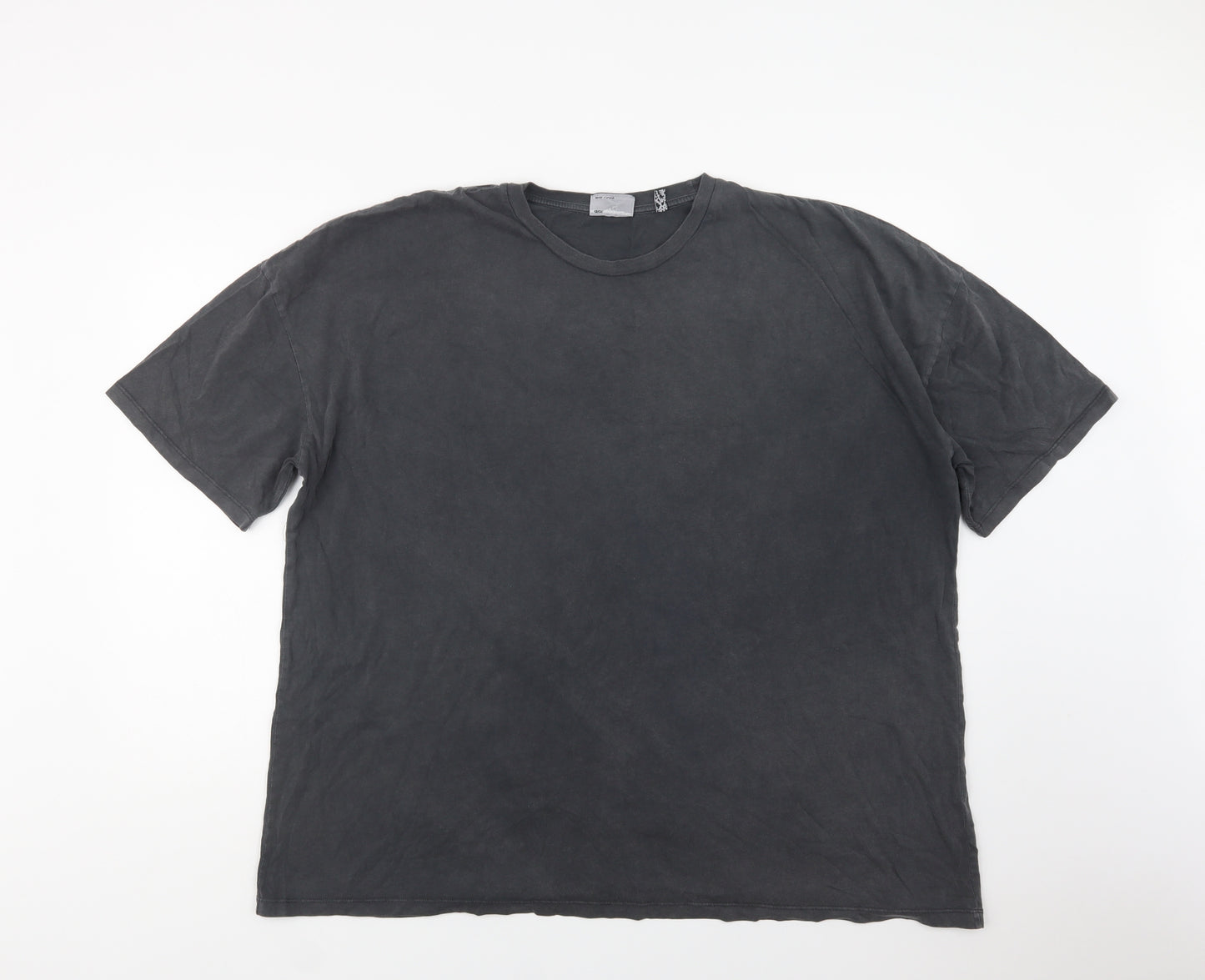 ASOS Womens Grey  Cotton Basic T-Shirt Size 18 Crew Neck