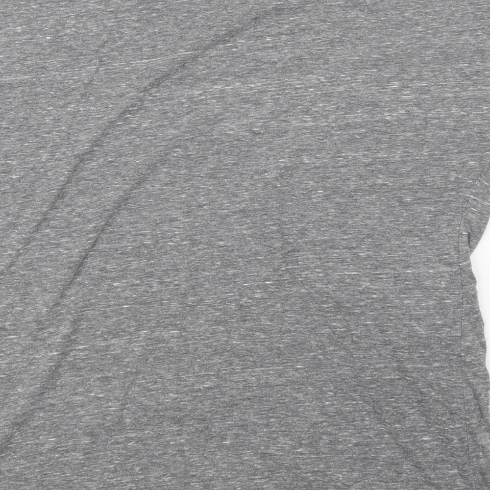Matalan Womens Grey  Polyester Basic T-Shirt Size 10 Crew Neck