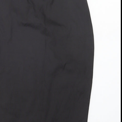 Preworn Womens Black  Polyester Straight & Pencil Skirt Size M