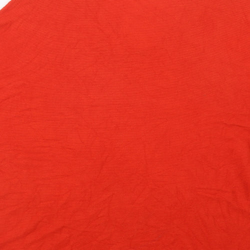 F&F Womens Red V-Neck  Viscose Pullover Jumper Size 12