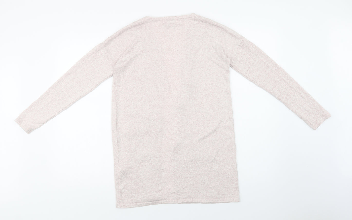 Primark Girls Pink V-Neck  Viscose Cardigan Jumper Size 11-12 Years