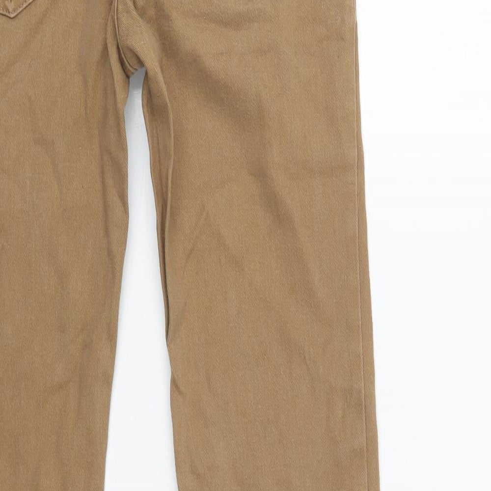 Primark Mens Brown  Cotton Skinny Jeans Size 30 L30 in Regular Button