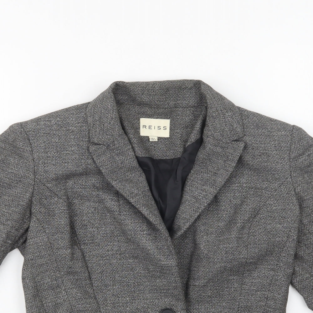 Reiss Womens Grey   Jacket Blazer Size 6  Button