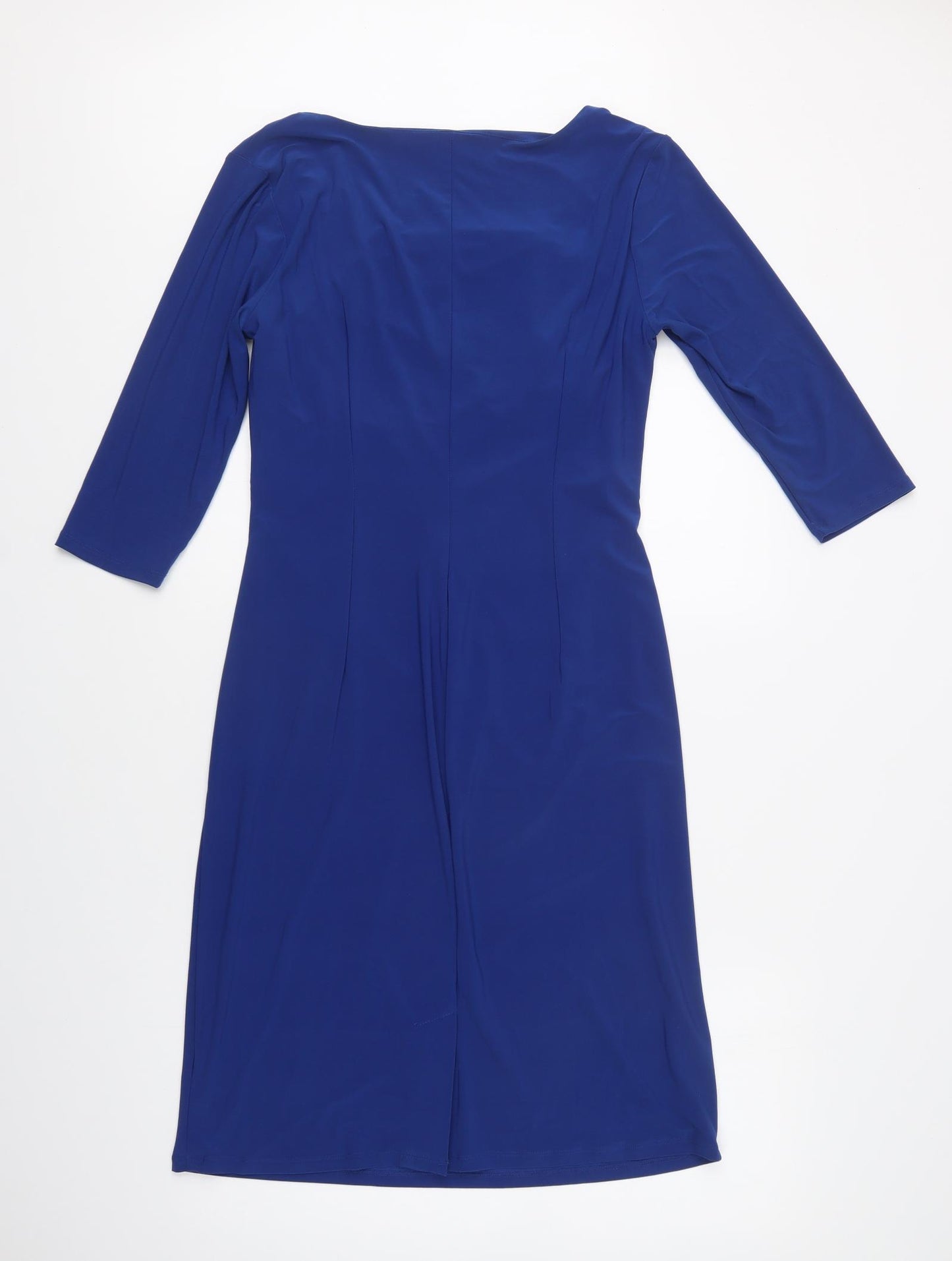Damart Womens Blue  Polyester Bodycon  Size 14  Square Neck