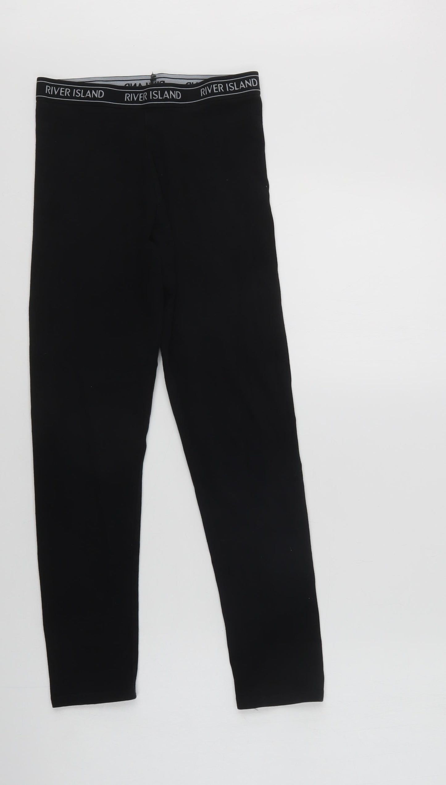 River Island Girls Black  Cotton Jegging Trousers Size 11-12 Years  Regular  - Leggings