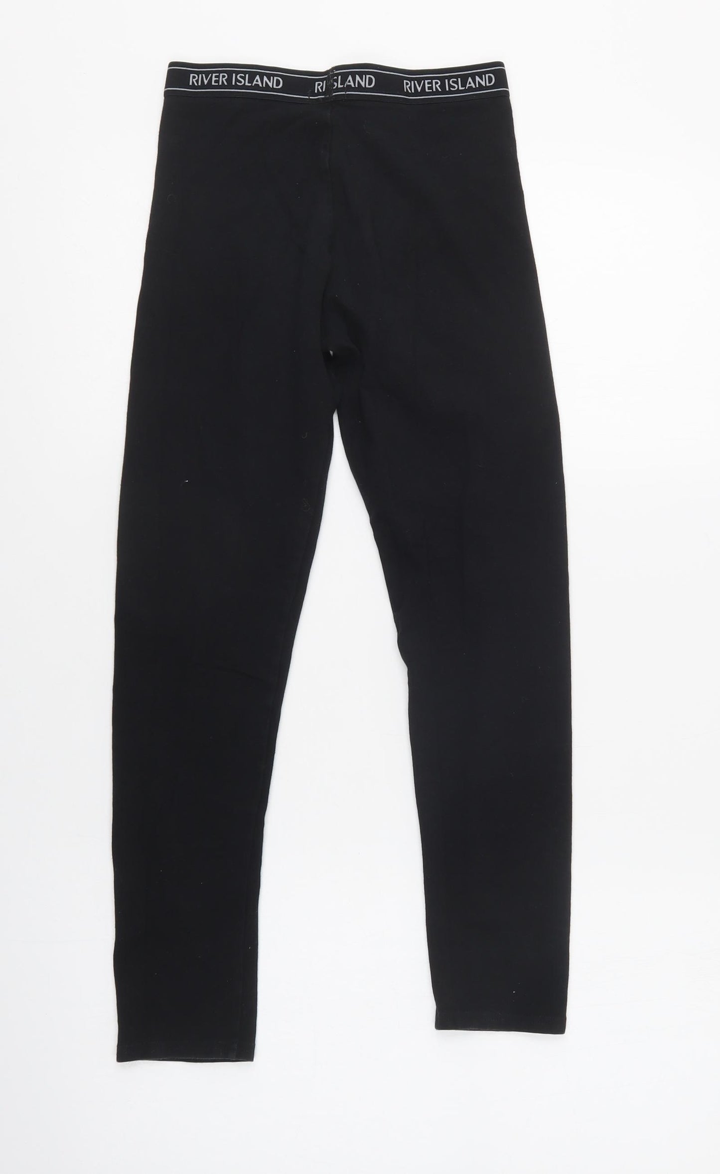 River Island Girls Black  Cotton Jegging Trousers Size 11-12 Years  Regular  - Leggings