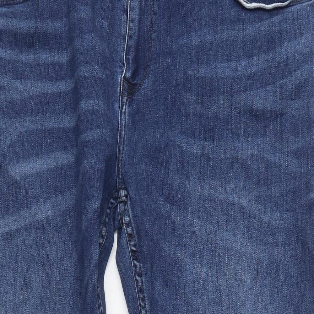 Penguin Mens Blue  Cotton Straight Jeans Size 44 L29 in Regular Button