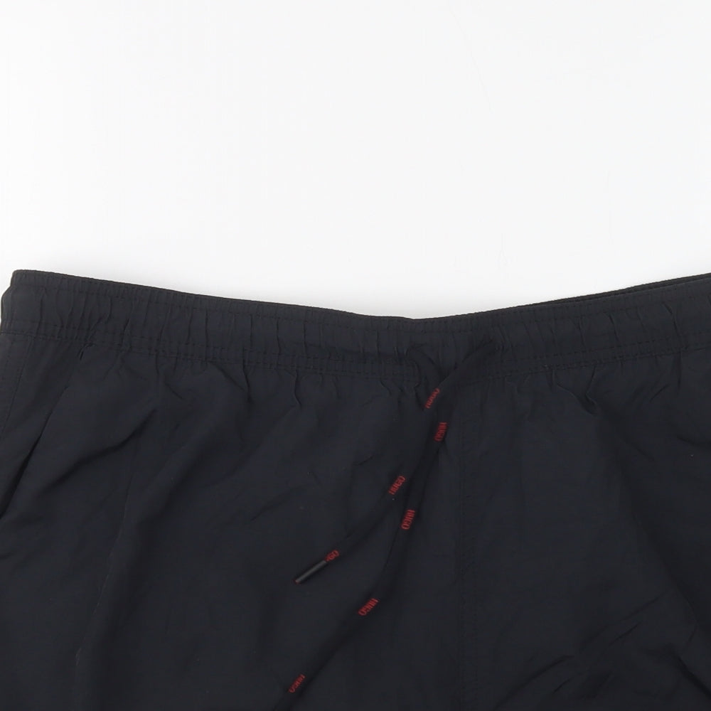 HUGO BOSS Mens Black  Polyamide Bermuda Shorts Size 2XL L6 in Regular Drawstring