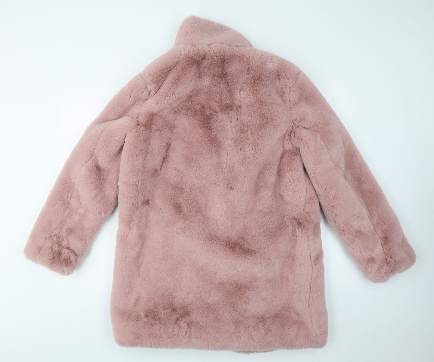 k.zell Womens Pink   Overcoat Coat Size S  Snap - Faux Fur