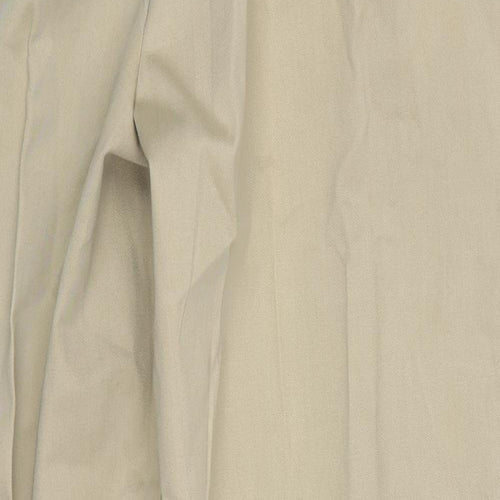 Preworn Mens Beige  Cotton Chino Trousers Size 34 L30 in Regular Button