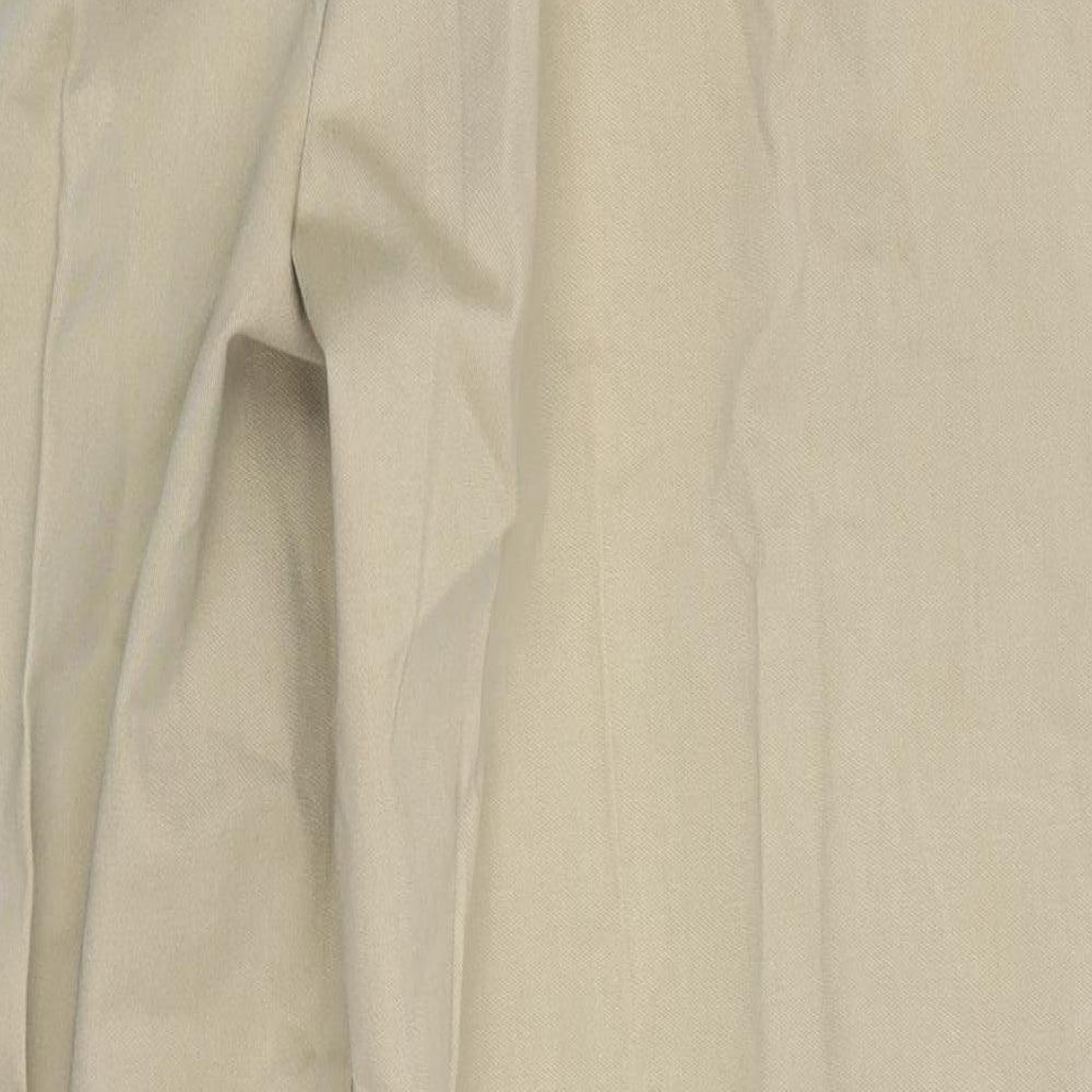 Preworn Mens Beige  Cotton Chino Trousers Size 34 L30 in Regular Button