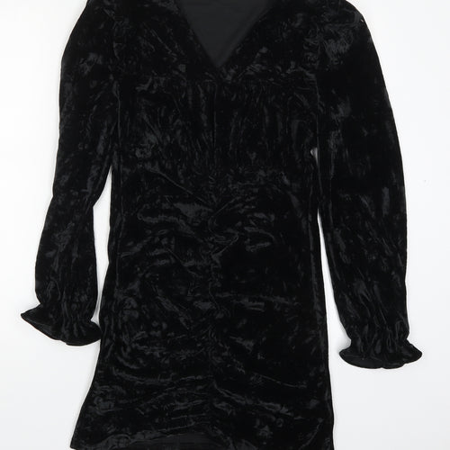 Cider Womens Black  Polyester Maxi  Size M  V-Neck Pullover