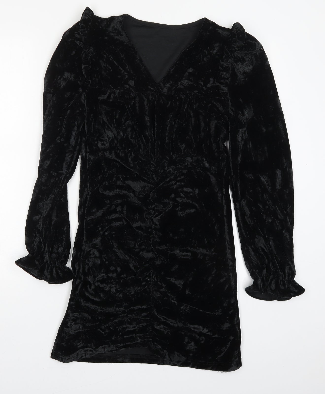 Cider Womens Black  Polyester Maxi  Size M  V-Neck Pullover