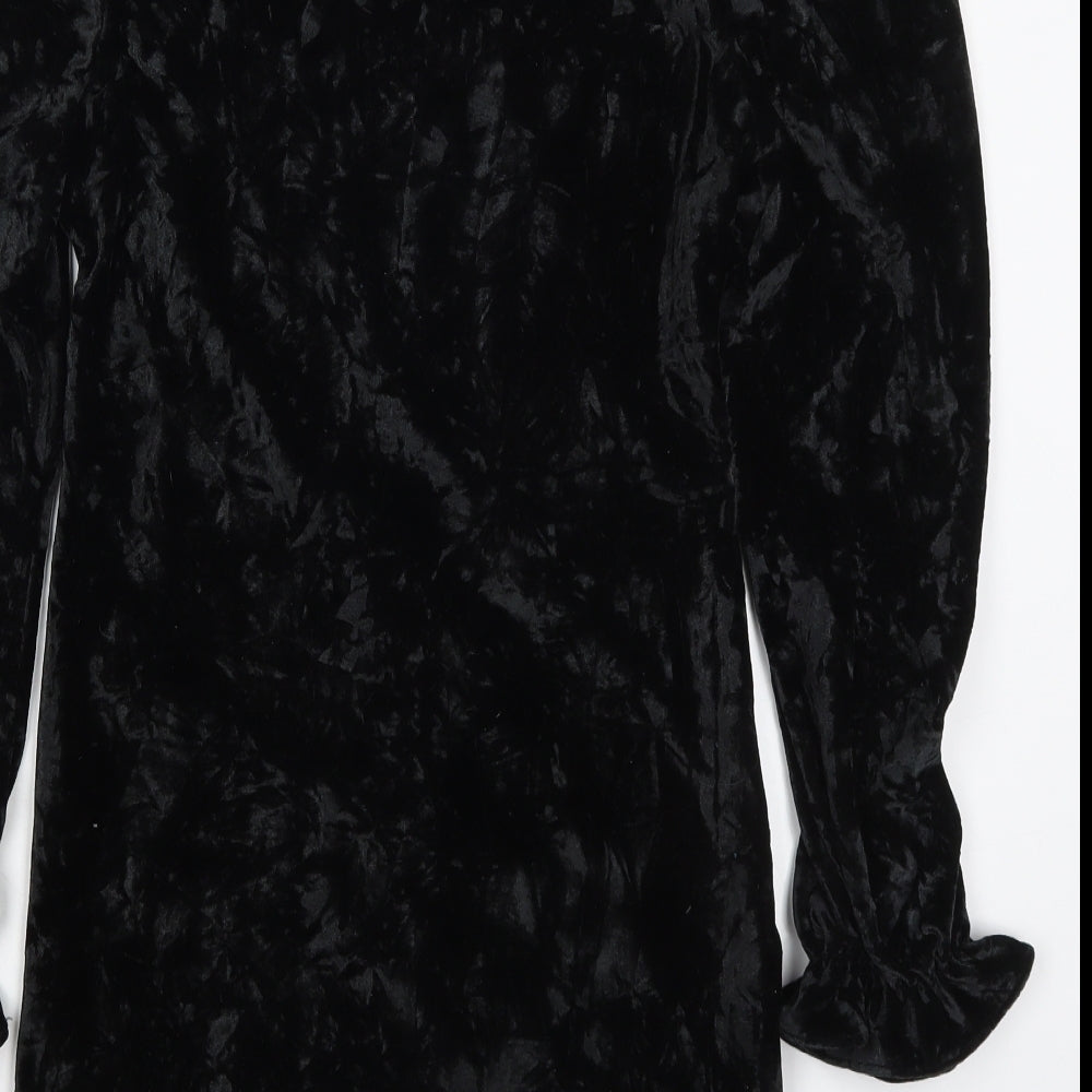 Cider Womens Black  Polyester Maxi  Size M  V-Neck Pullover