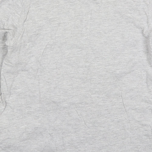 Primark Boys Grey  Cotton Basic T-Shirt Size 11-12 Years Crew Neck Pullover - Varsity League Basketball