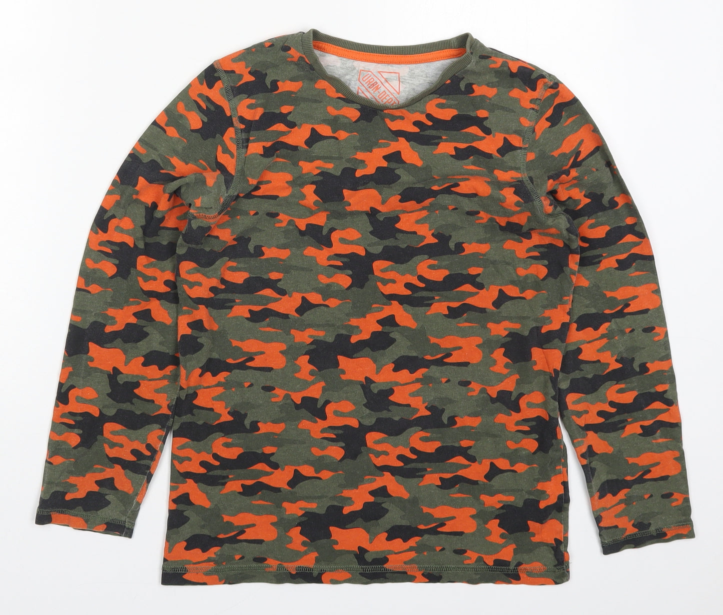 Matalan Boys Multicoloured Camouflage Cotton Basic T-Shirt Size 12 Years Crew Neck Pullover